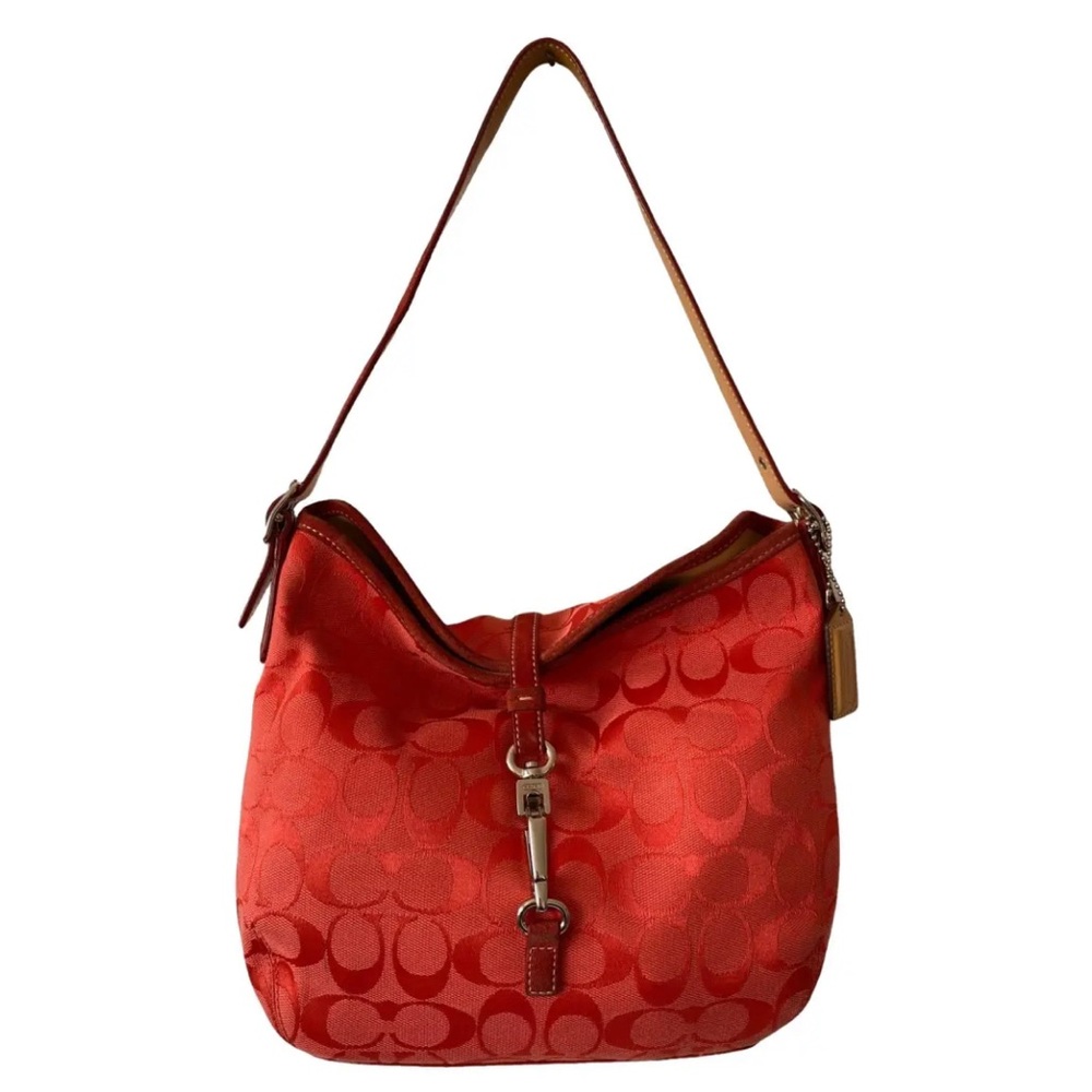 Coach Vintage Signature Sufflette Cloth Bag